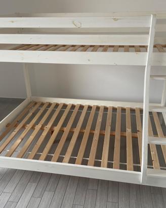 Letto a castello 3 piazze: 140x200 e 90x200