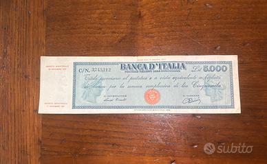 5.000 Lire 1947- Titolo Provvisorio Banca d'Italia
