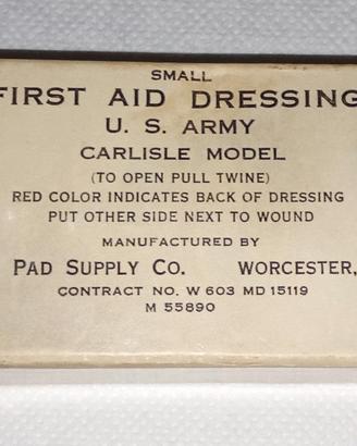pacchetto medicazione cerata usa ww2