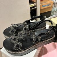 Sandalo donna CafèNoir nero numero 37 come nuovo!