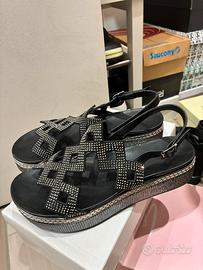 Sandalo donna CafèNoir nero numero 37 come nuovo!