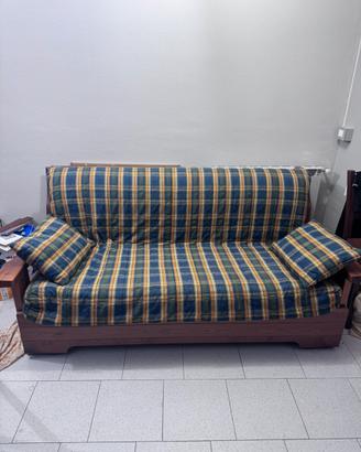 Divano letto in legno