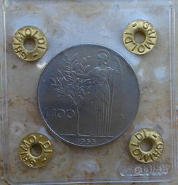 Moneta Lire 100 del 1955 Repubblica Italiana
