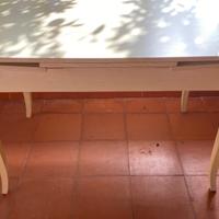 Tavolo da cucina estendibile color avorio