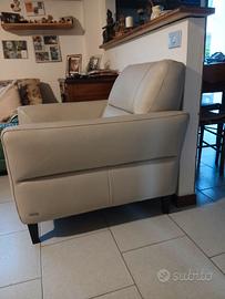 Poltrona in pelle