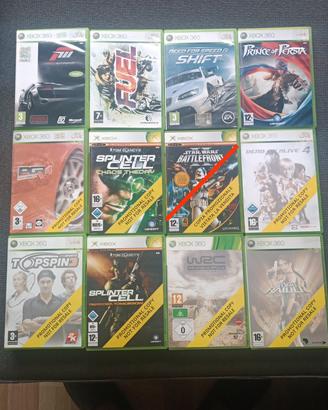 Set di videogiochi per Xbox 360 - 7/10 euro cad
