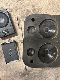 Casse auto + amplificatore hertz+ subwoofer