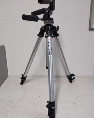 Cavaletto treppiede Manfrotto mod. 190 con testa