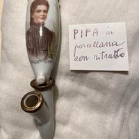 Pipa porcellana con ritratto