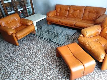 Salotto design Coronado C&B in pelle vintage