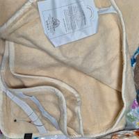 Set completo letto matrimoniale pura lana merinos