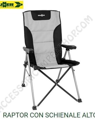 POLTRONA SEDIA CAMPEGGIO BRUNNER RAPTOR CON SCHIEN