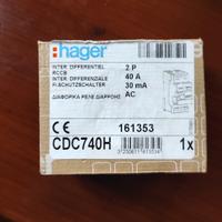 interruttore differenziale hanger 