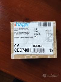 interruttore differenziale hanger 