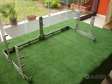 SUPPORTO INOX GRIGLIA BRACIERE-CAMINO - UNIVERSALE