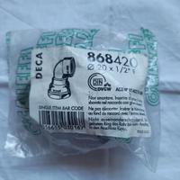 Giunzione curvo pertubi in polietilene D. 20 x 1/2