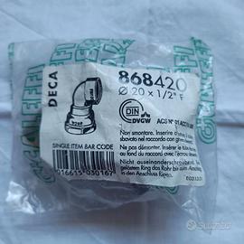 Giunzione curvo pertubi in polietilene D. 20 x 1/2