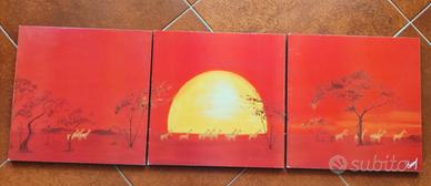 Quadro trittico Moderno LUPIA - Collezione Gange 