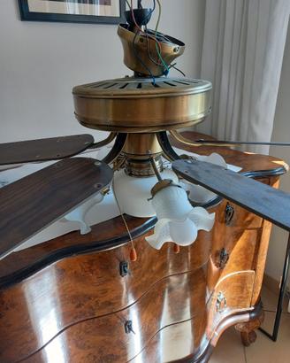 Lampada con ventilatore
