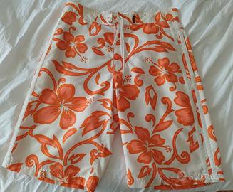 Costume uomo Sundek a fiori arancioni M anni 2000