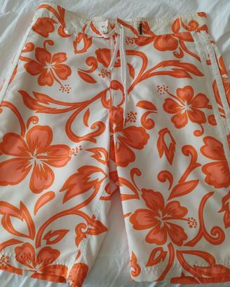 Costume uomo Sundek a fiori arancioni M anni 2000