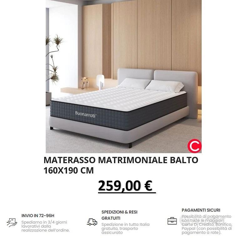 Materasso matrimoniale Balto 140x190 cm