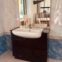 Mobile arredo bagno nero lucido