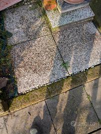 piastre cemento ghiaia 50x50 giardino 