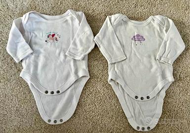 2 boby bimba manica lunga 0-3 mesi primark