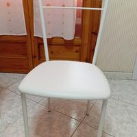 sedie bianche ecopelle 