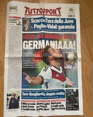 Tuttosport 14 Luglio 2014 Germania Campione Mondo