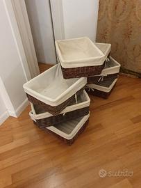 ceste con rivestimento  per cabina armadio