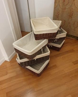 ceste con rivestimento  per cabina armadio