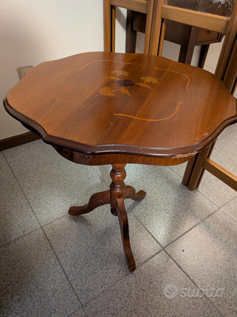 Tavolino treppiedi Vintage intarsiato Legno - Arredamento e Casalinghi ...