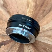Anello adattatore obbiettivi M42 FujiX Fujifilm