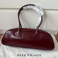 Borsa FOTTS Fotts baguette burgundy bag