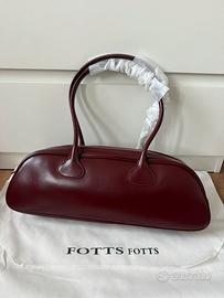 Borsa FOTTS Fotts baguette burgundy bag