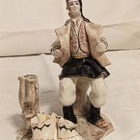 STATUETT A PASTORE SARDO COSTUME