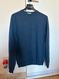 Maglione Leone Made in Italy blu – girocollo