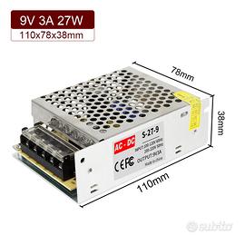 Alimentatore trasformatore 9V 3A 27W