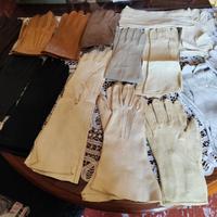 17 paia di guanti da donna anni 1950-1940