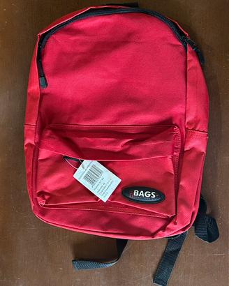 Zaino rosso capiente, perfetto per la scuola
