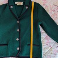giacca lana cotta verde made in Austria 