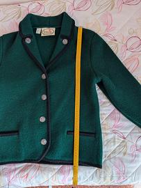 giacca lana cotta verde made in Austria 