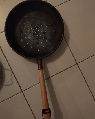 Pentola Padella Castagne Fuoco Arrosto Stufa Forno