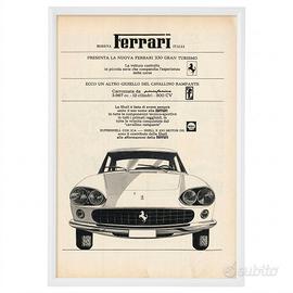 Ferrari GT330 Quadro Vintage Pubblicità vintage 