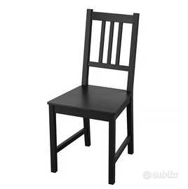 Sedie Ikea 4 pezzi legno nere