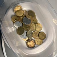 Lotto da 160g di monete da 20 lire Italia