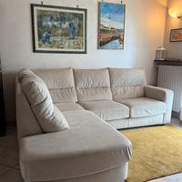 Divano-letto angolare con ampio contenitore