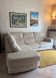 Divano-letto angolare con ampio contenitore